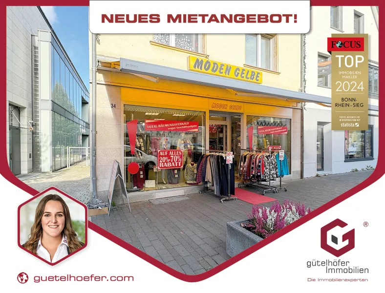 NEUES MIETANGEBOT - Laden/Einzelhandel mieten in Rheinbach - Attraktives Ladenlokal in bester Rheinbacher Innenstadtlage für Einzelhandel oder Dienstleister