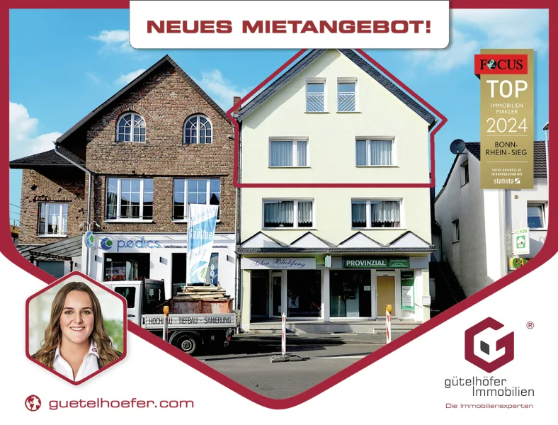 NEUES MIETANGEBOT - Wohnung mieten in Rheinbach - Mitten in der Stadt! Stilvolle und exklusive Maisionettwohnung mit 2 Balkonen in Rheinbach