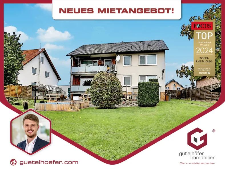 Hausen_Frame2024 Kopie - Wohnung mieten in Meckenheim / Altendorf - Für Familien! Frisch sanierte 4-Zimmer Wohnung mit Balkon, 2.344m² Gartenmitbenutzung und Garage