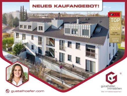 Neues Kaufangebot - Wohnung kaufen in Rheinbach - Moderne und bezugsfreie Zweiraumwohnung mit Einbauküche, Aufzug, Balkon u. TG-Stellplatz in der City