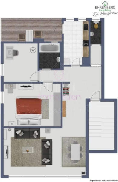 Plan der Wohnung