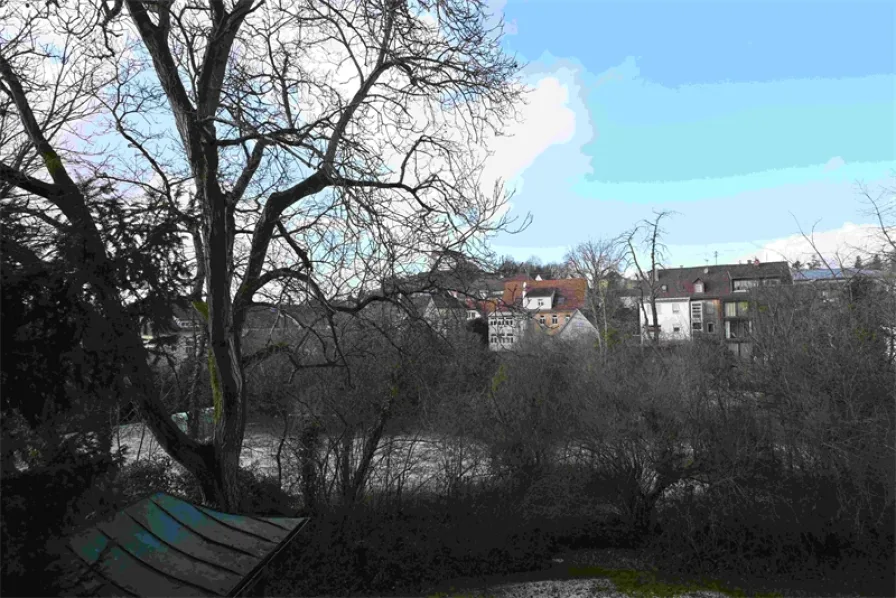 Aussicht vom Schlafzimmer - Wohnung mieten in Vaihingen - Zentral gelegen mit Schloßblick