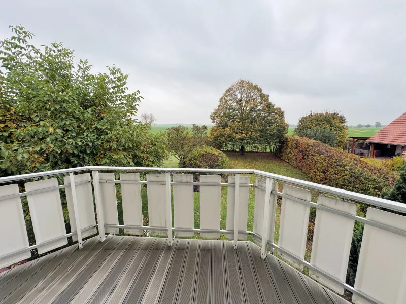 Balkon mit Blick ins Grüne