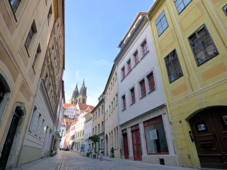 Ansicht Burgstraße Meißen - Laden/Einzelhandel mieten in Meißen - Ladengeschäft mit historischem Charme in der Meißner Altstadt!