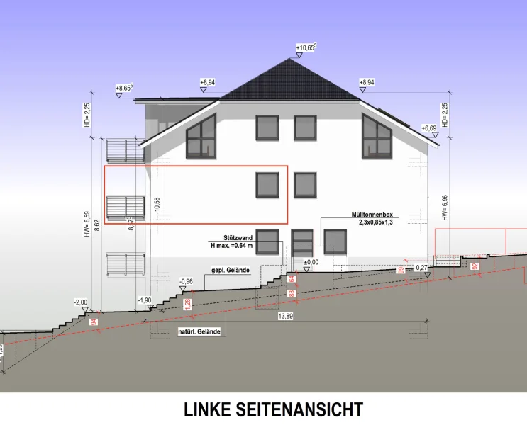 Linke Seitenansicht