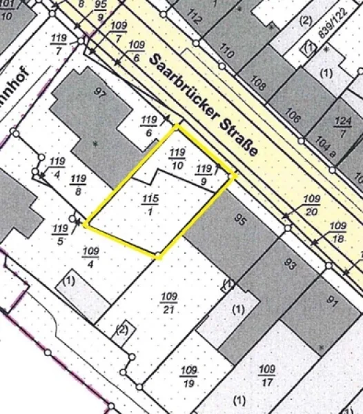 Ansicht Parzellen - Haus kaufen in Bous - Baugrundstück mit projektiertem Bauvorhaben im Zentrum von Bous