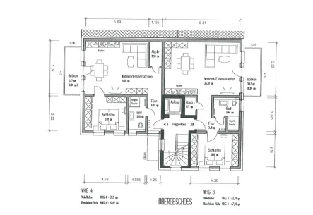 Obergeschoss  - Wohnung kaufen in Wadgassen / Hostenbach - Provisionsfreie Eigentumswohnung im Obergeschoss eines Neubauvorhabens in Wadgassen - Hostenbach