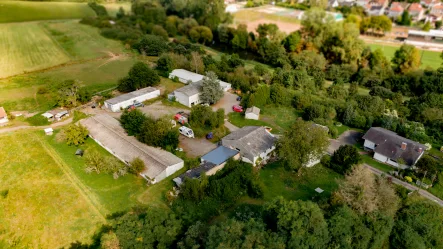  - Halle/Lager/Produktion kaufen in Kleinblittersdorf - Gewerbeobjekt mit Hallen, Lager, Garagen und Wohnhaus - 20.000 m² Grundstück