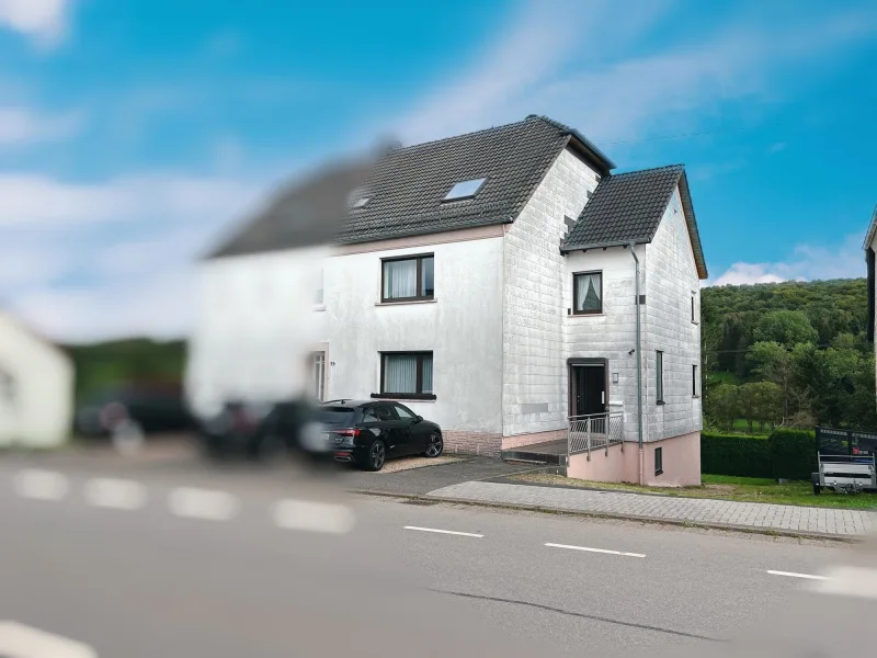 Vorderansicht - Haus kaufen in Nohfelden - RESERVIERT!!! Einfamilienhaus als Ferienimmobilie in der Nähe des Bostalsees