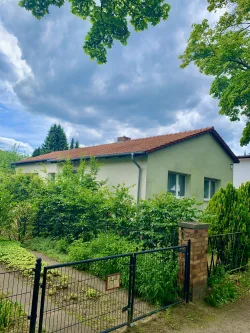 Vorderansicht Haus - Haus kaufen in Berlin / Heiligensee - Architektenhaus/Raumwunder auf Sonnengrundstück in+nahe Heiligensee