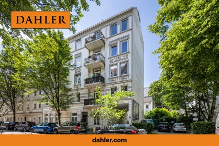 Ansicht  - Wohnung kaufen in Hamburg - Modernisierte Eigentumswohnung mit Balkon in Toplage