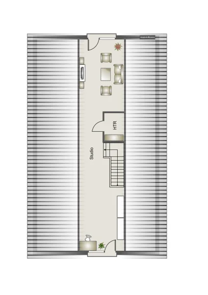 Grundriss Spitzboden (schematisch dargestellt)