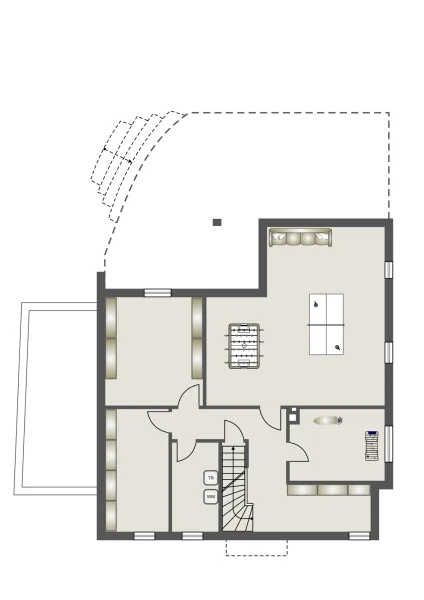 Grundriss KG (schematisch dargestellt)