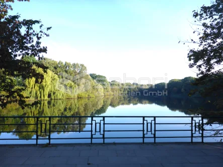 Teich - Wohnung kaufen in Hamburg - Moderne Maisonette-Wohnung mit Penthouse-Feeling direkt am Teich