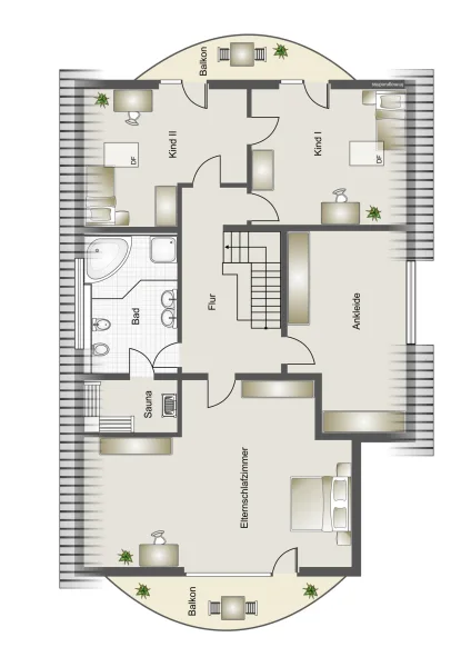 Grundriss 1.OG (schematisch dargestellt)