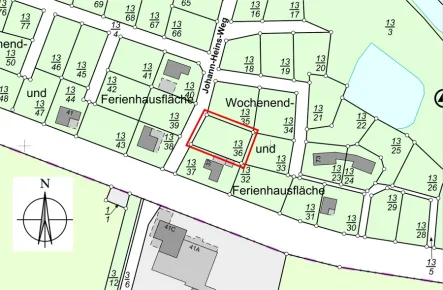 Lageplan - Grundstück kaufen in Zeven / Brauel - Zeven / Brauel: Idyllisches Wochenendgrundstück mit 284 m²