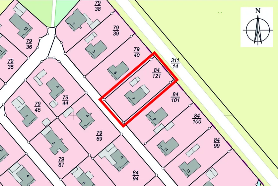 Lageplan - Grundstück kaufen in Fintel - Baugrundstück im Ferienhausgebiet Fintel mit 835 m²