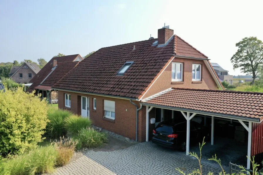 Hauseingang - Haus kaufen in Wohnste - Einfamilienhaus mit gepflegtem Garten und Doppelcarport