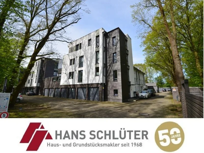Hausansicht - Wohnung kaufen in Bremen - Schwachhausen - Vermietete Penthouse-Wohnung in moderner Mehrfamilienhausanlage!