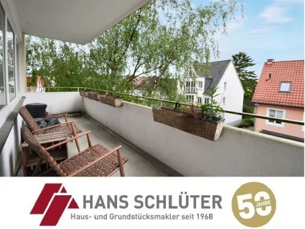 Balkon - Wohnung kaufen in Bremen - Top Lage im Geteviertel: Vermietete 2-Zi.-ETW im 2. OG! 