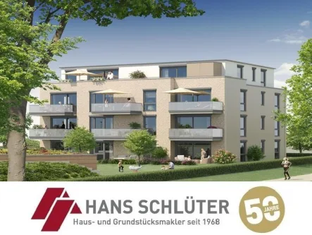 Visualisierung - Wohnung kaufen in Bremen - ''Buchengarten'' - Neubau Nähe Werdersee! 