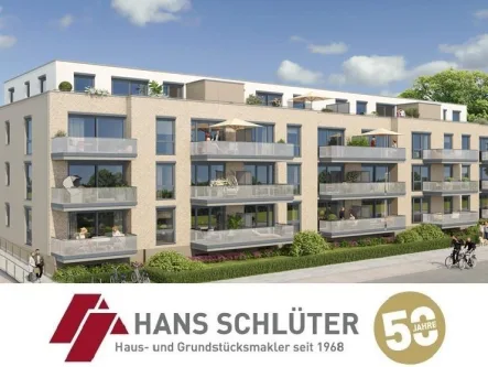 Visualisierung - Wohnung kaufen in Bremen - ''Buchengarten'' - Neubau Nähe Werdersee! 