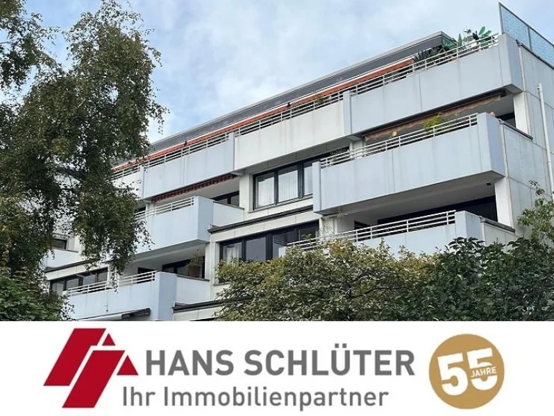 Hausansicht - Wohnung kaufen in Bremen - Helle Eigentumswohnung mit Südwest-Balkon und Top-Anbindung in Bremen-Horn! 