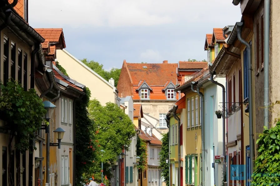 Altstadt - Haus kaufen in Erfurt - Altstadt Perle zum Verlieben! Mehrfamilienhaus in der Erfurter Altstadt sucht Liebhaber!