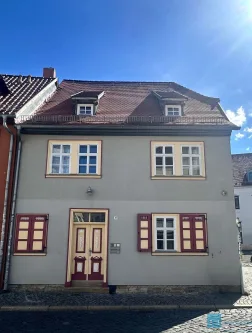 Hausansicht | Altstadtperle - Büro/Praxis mieten in Erfurt - Schmuckstück | Renoviertes Bürohaus mit Einliegerwohnung