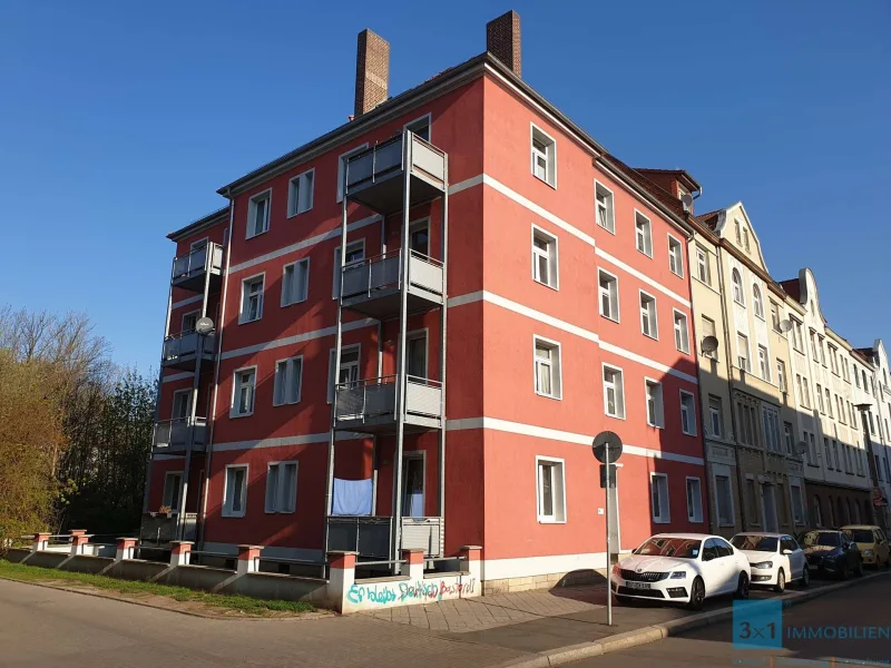 Hausansicht - Wohnung mieten in Erfurt - Schicke Single-Wohnung mit Balkon!