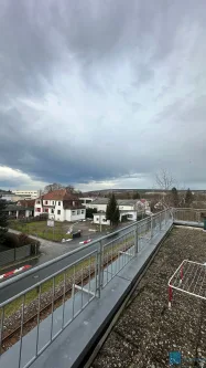 Terrasse - Wohnung mieten in Weimar - Tolle 3-Zimmer-Wohnung ||  Große Terrasse - Einbauküche - Stellplatz