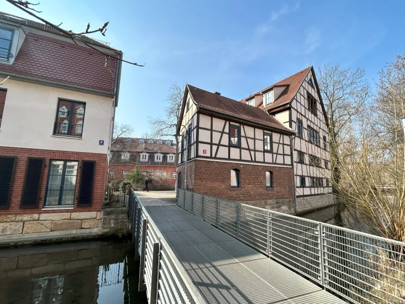 Hausansicht - Wohnung mieten in Erfurt / Altstadt - Leben und Wohnen auf der Insel - Kulturdenkmal