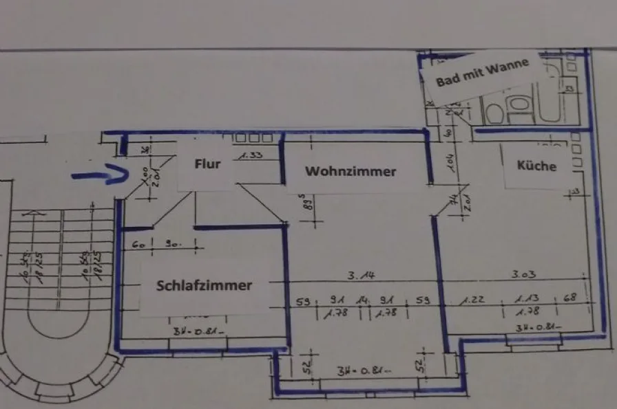 schematisierter Grundriß