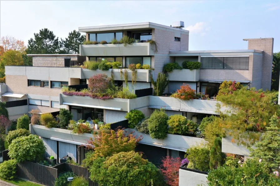 Blick auf Wohnung 2.OG - Wohnung kaufen in Dreieich - Terrassenwohnung in begehrter Anlage - Dreieichenhain