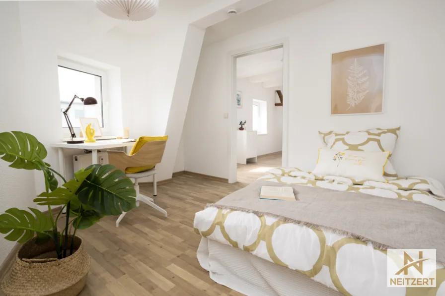 Schlafzimmer 1 - Wohnung mieten in Magdeburg - Erstbezug nach Renovierung! Hier können Sie direkt einziehen und sich wohlfühlen.