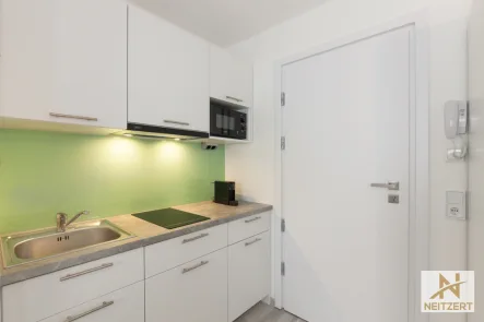 Muster Wohnung 13 Küche - Wohnung mieten in Marburg - Premium Apartment, All-Inclusive - Modernes, voll möbliertes Studio