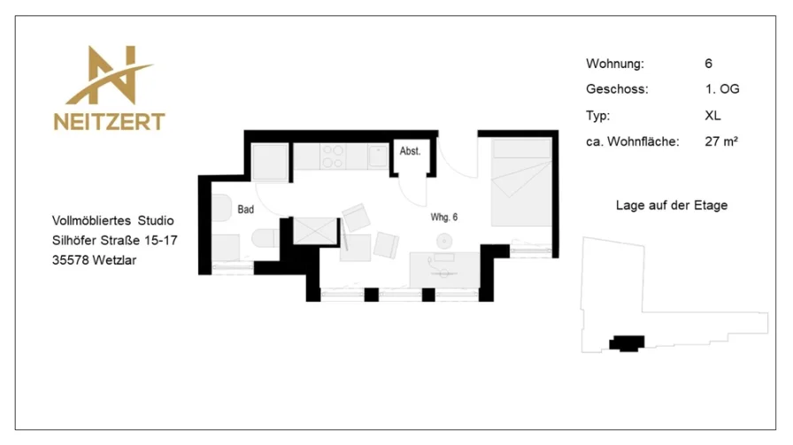 Grundriss Wohnung 6