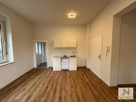 Wohn- und Schlafbereich - Wohnung mieten in Diez - Erstbezug nach Renovierung! 1-Zimmer-Apartment, Bahnhof Diez fußläufig erreichbar!