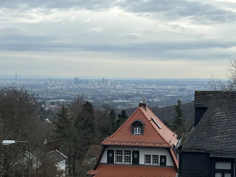 Blick - Wohnung kaufen in Königstein - Attraktive Zweizimmerwohnung mit Frankfurter Skylineblick