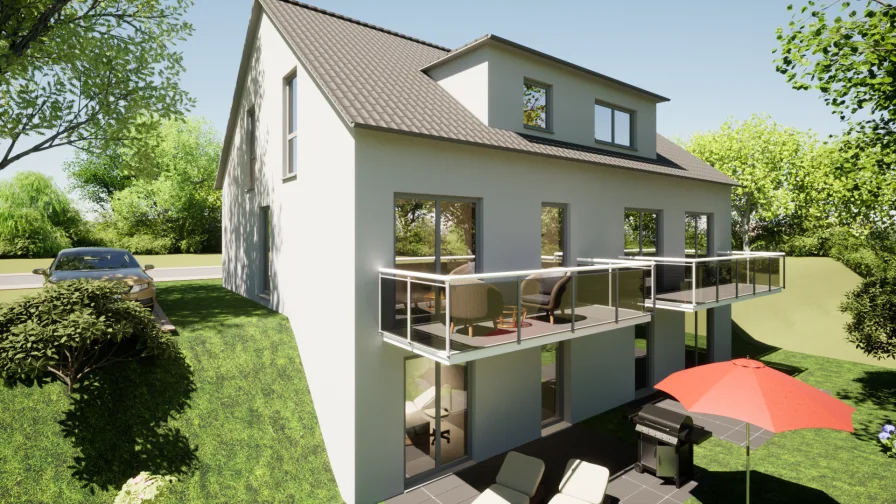 Visualisierung - Haus kaufen in Eppstein - Doppelhaushälfte in sonniger Blicklage