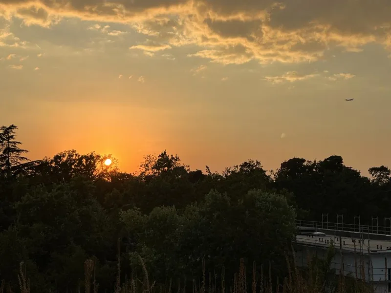 Sonnenuntergang Dachterasse - Wohnung kaufen in Rüsselsheim - Über den Dächern von Rüsselsheim, Penthouse-Wohnung zu verkaufen