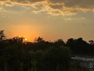 Sonnenuntergang vom Balkon