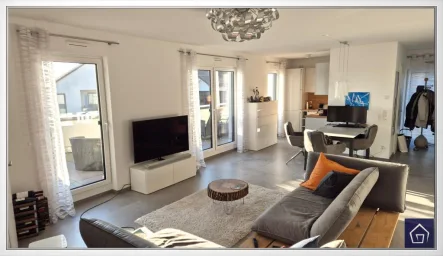 Wohnzimmer - Wohnung mieten in Sulzbach - 3 Zimmerwohnung mit großer Dachterrasse (Whg. 15)