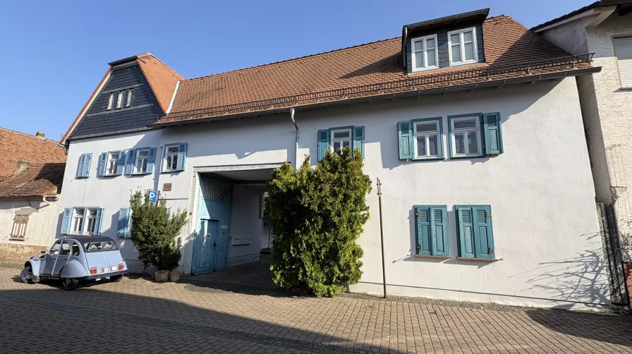 Front - Haus kaufen in Hofheim-Wallau - Charmante Hofreite mit 6 Wohneinheiten + Ausbaureserve 