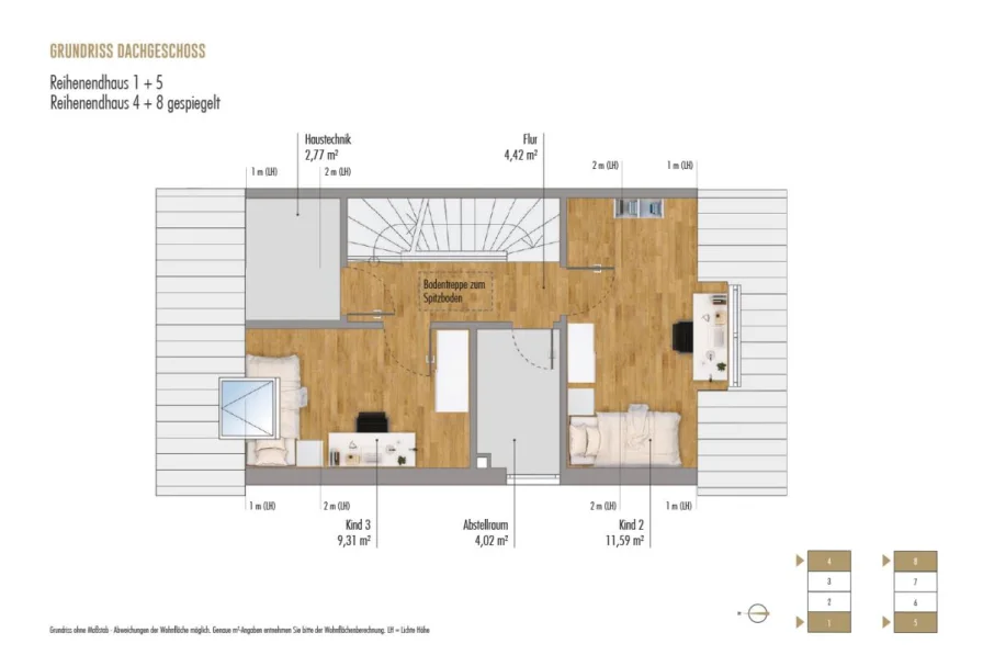 Grundriss Dachgeschoss