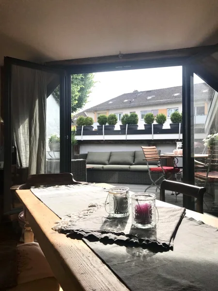 Blick über Loggia