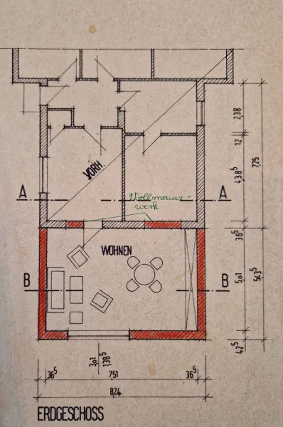 Wohngebäude-Erdgeschoss