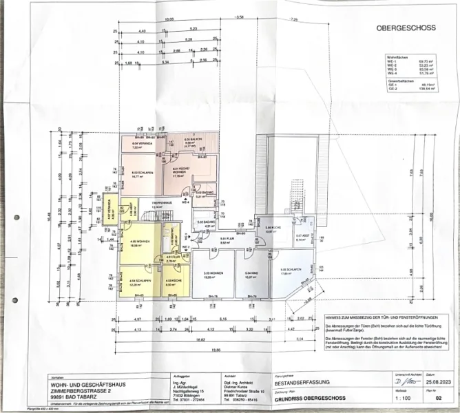 Grundriss Obergeschoss