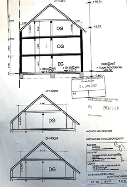 Haus Schnitt DG