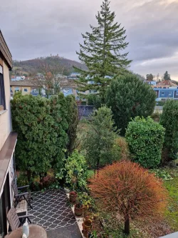 Ausblick Terrasse 1.OG. - Haus kaufen in Bensheim / Auerbach - Freistehendes Einfamilienhaus in begehrter Wohnlage in Bensheim / Auerbach